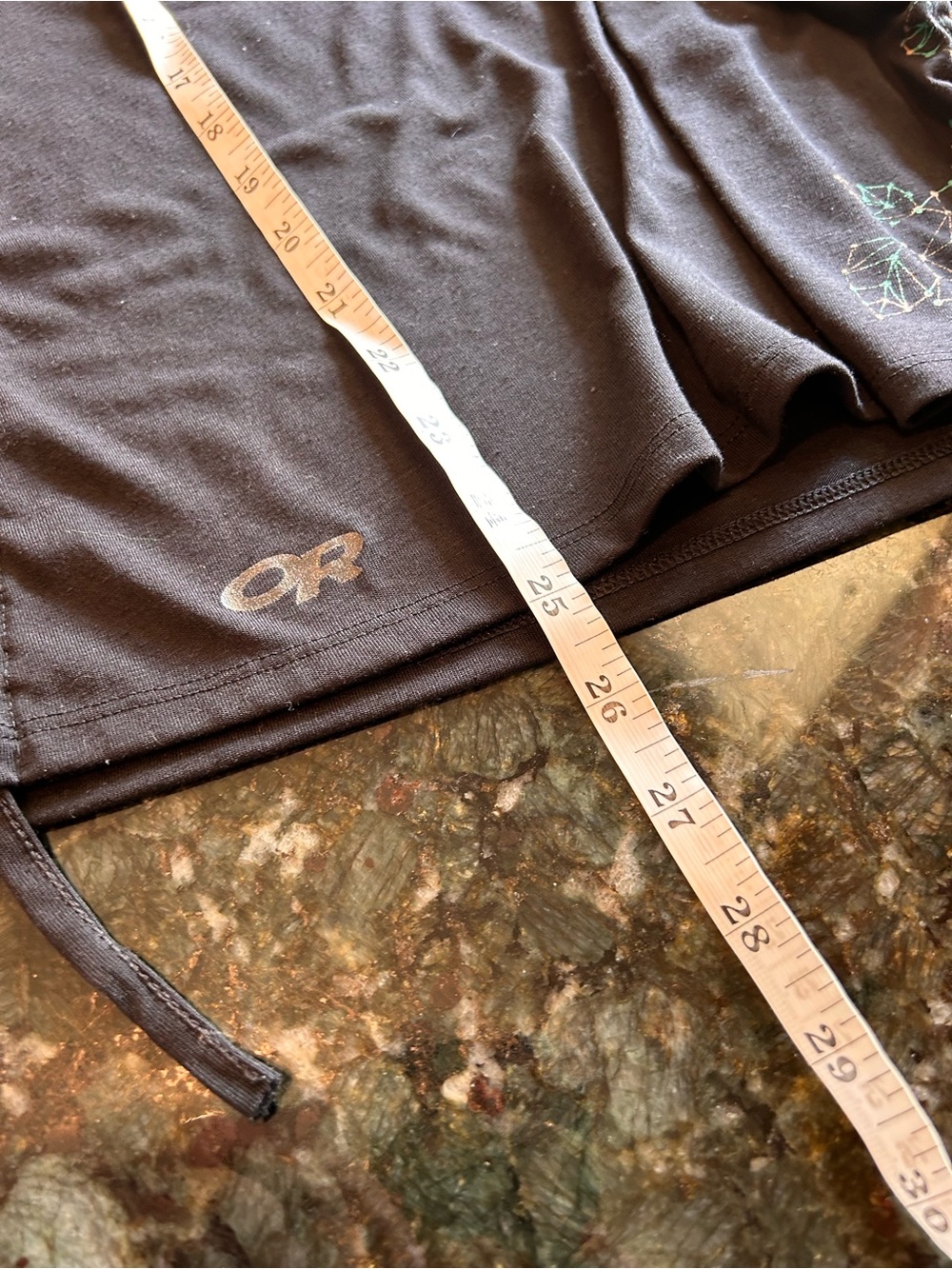 Outdoor Research Blackridge Wool Blend Lightweight Hoodie. Geometric graphic. M - Picture 8 of 9